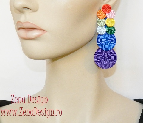 accent stroke Lil Cercei multicolori oversized | Zena Design